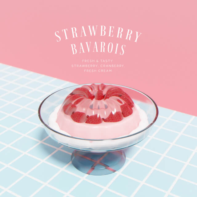 Strawberry Bavarois